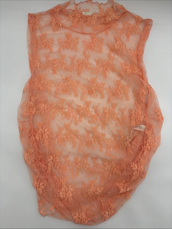 Intimately By Free People Tops - Intimately x Free People Nice Try Mesh Floral Muscle Tank in Coral